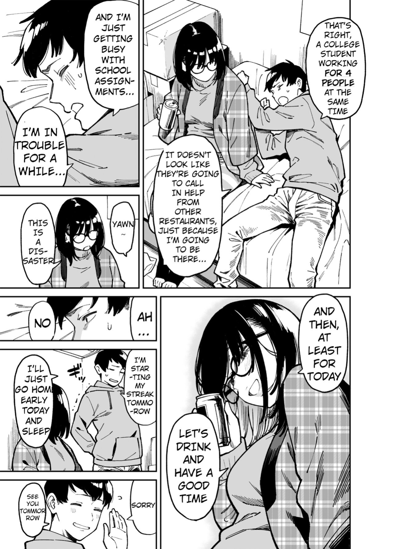 [Uchuusen Shoujigou (Shouji Nigou)] Otonari no Darashina Onee-san ni Nagusamerareru Hanashi 2 [Horai]