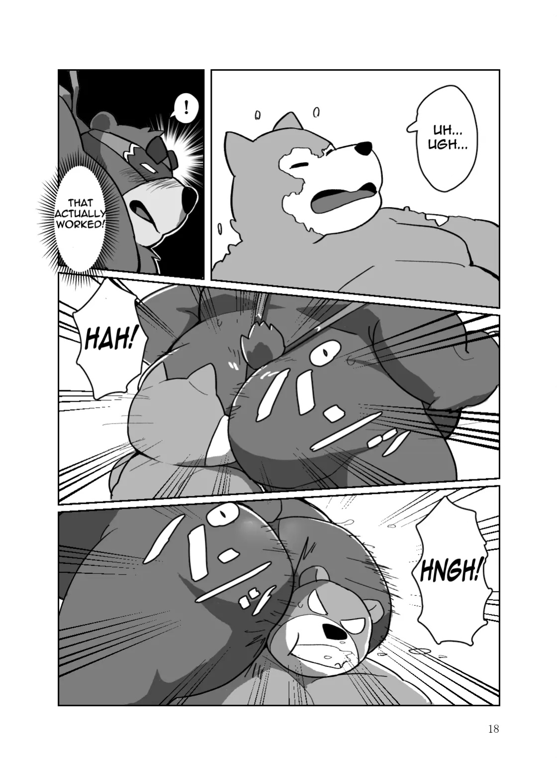 [Kyouretsu Hiyougeka (Beat-kun)] Roshutsu Hentai Dosukebear| Exhibitionist Pervert Dosukebear [The_Masked_Kemoner]