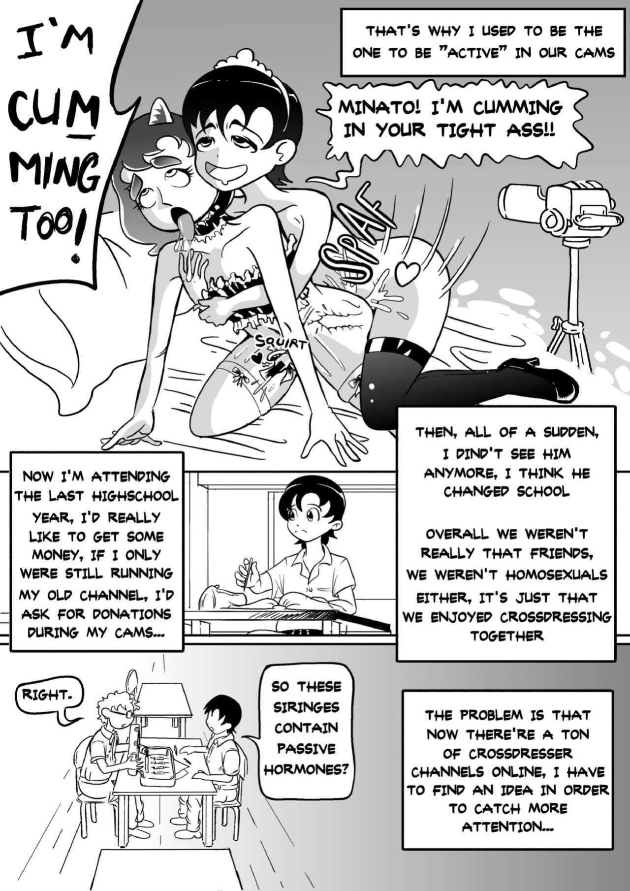 I tried female hormones to become a crossdresser Idol (all chapters so far)