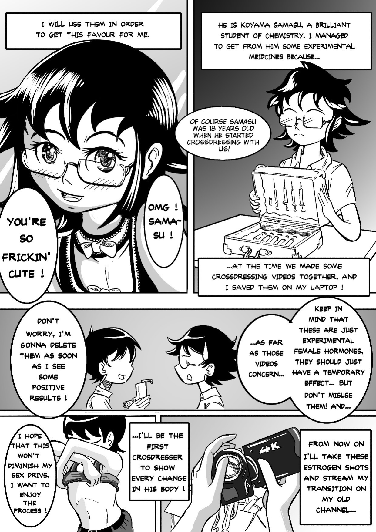 I tried female hormones to become a crossdresser Idol (all chapters so far)