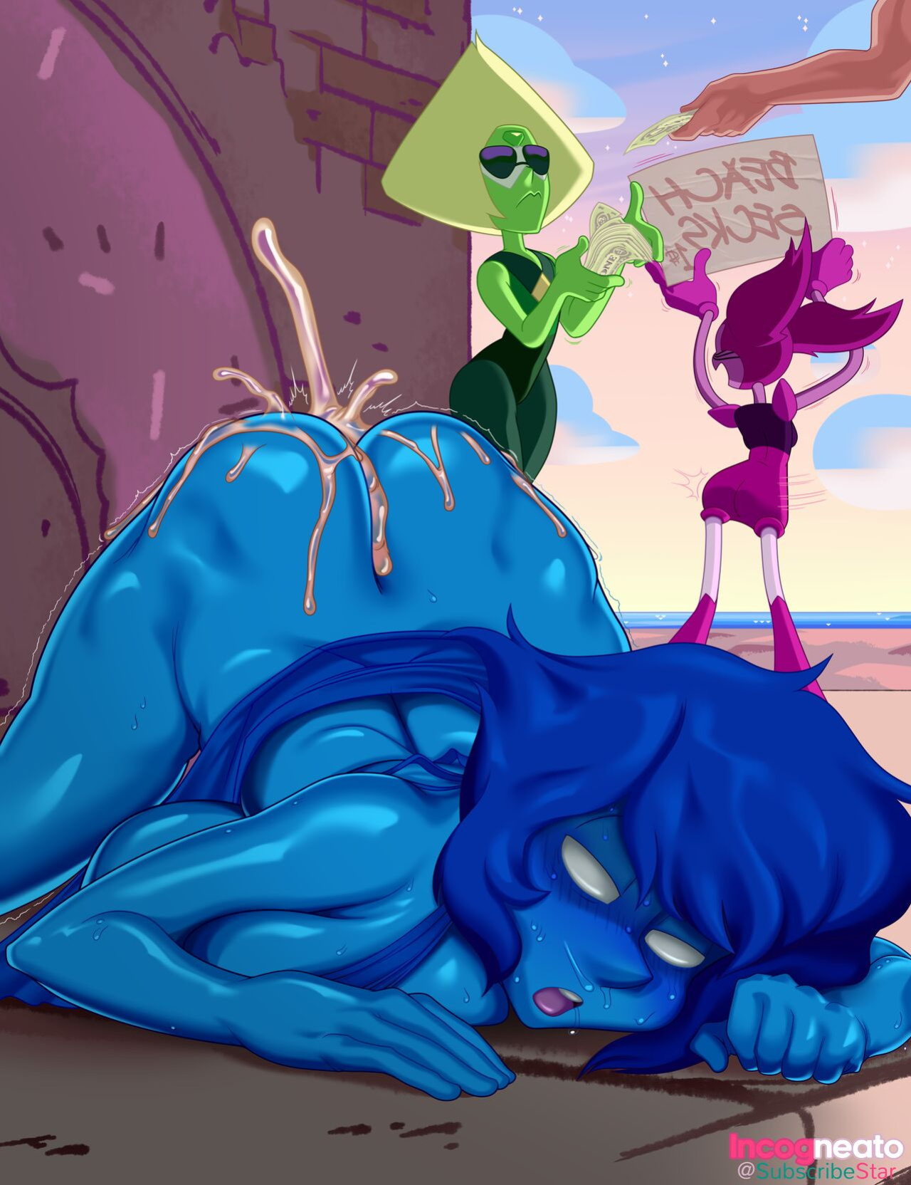 [Incogneato] Lapis Lazuli's beach sex (Steven Universe)
