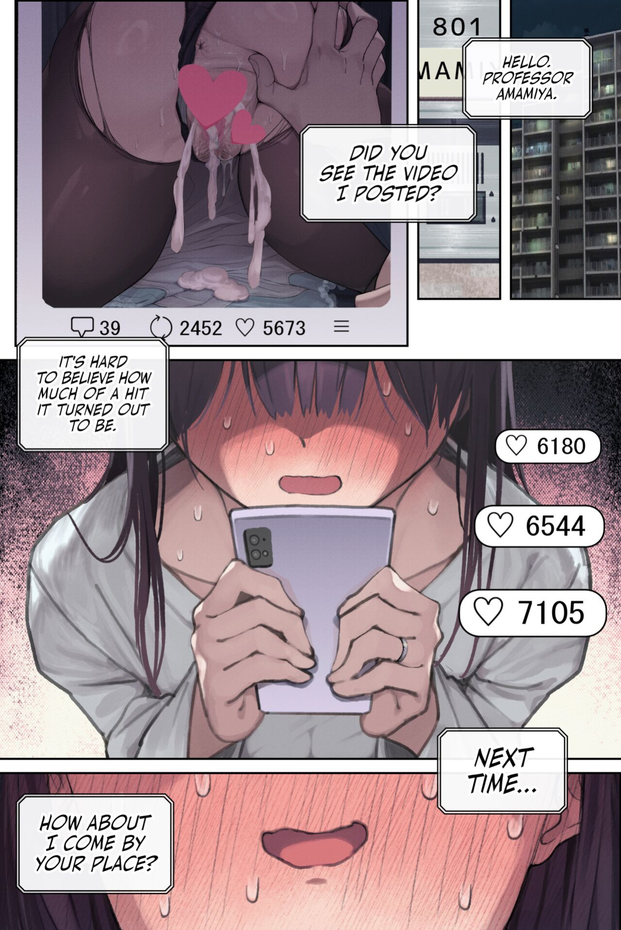 [Yomoda Yomo] Intelli Hitozuma Amamiya Touko Sensei no Hatsujou | Touko Amamiya: Wife, Scholar, Professor in HEAT [Artistan]