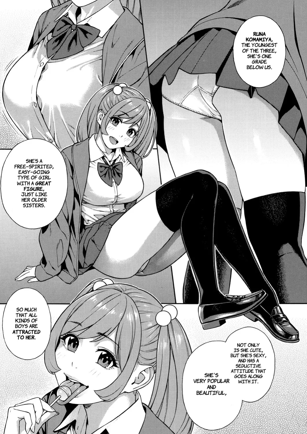[Zonda] Making a Harem of the Three Bitchy Gal Sisters - Part 1-2 [Comoop]