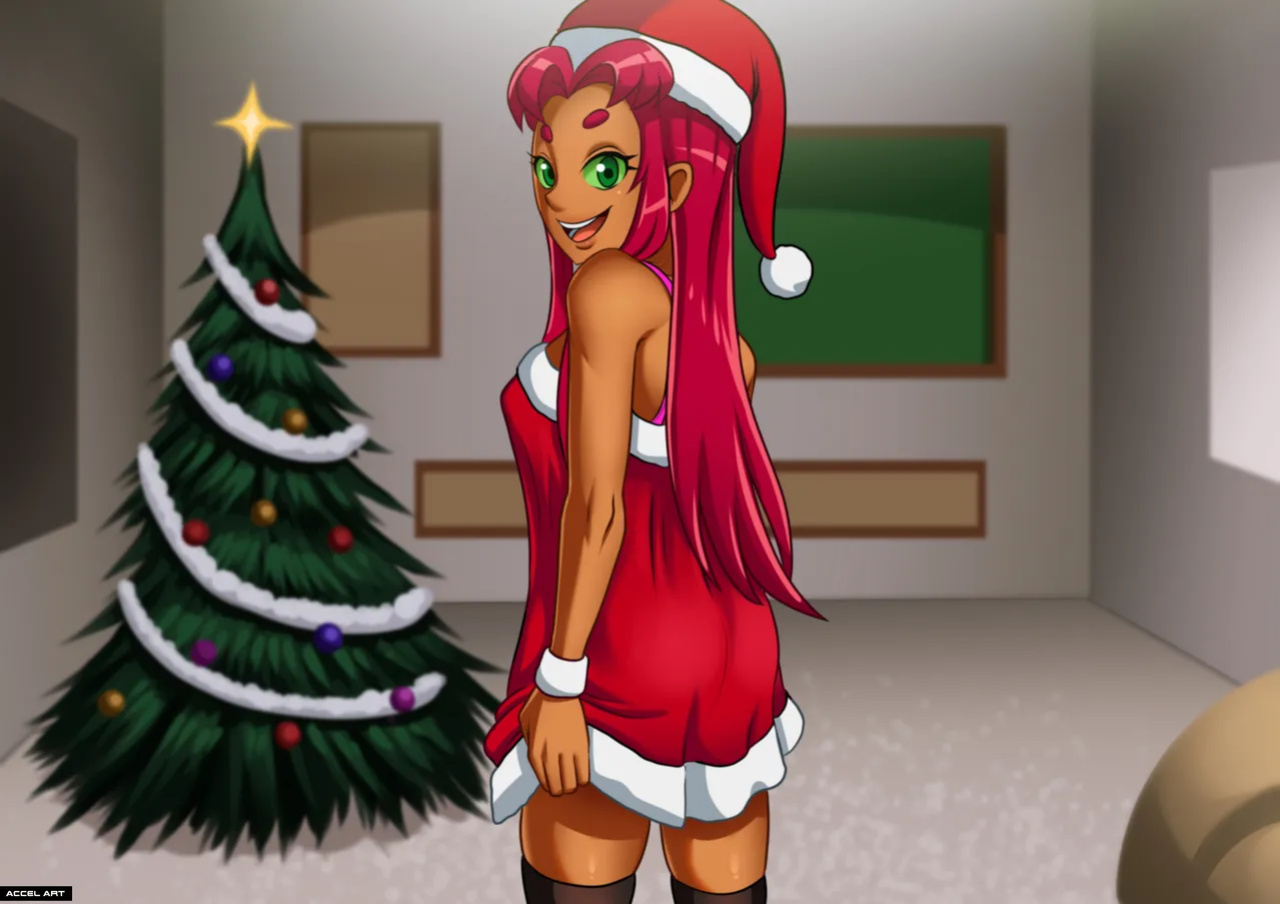 [Accel Art] Star Fire Chirstmas (Teen titans) (english + textless)
