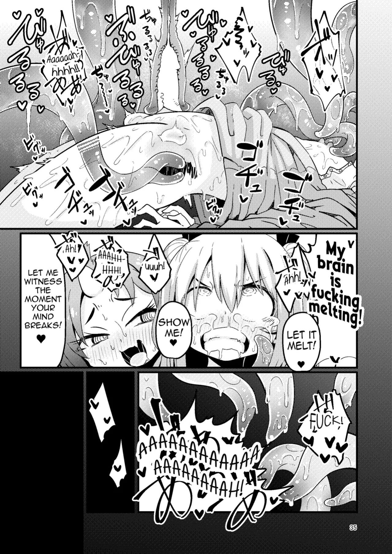 [SUZUPONi (Suzunomoku)] Overdose Tentacles [Queenworm + DKKMD Translations]