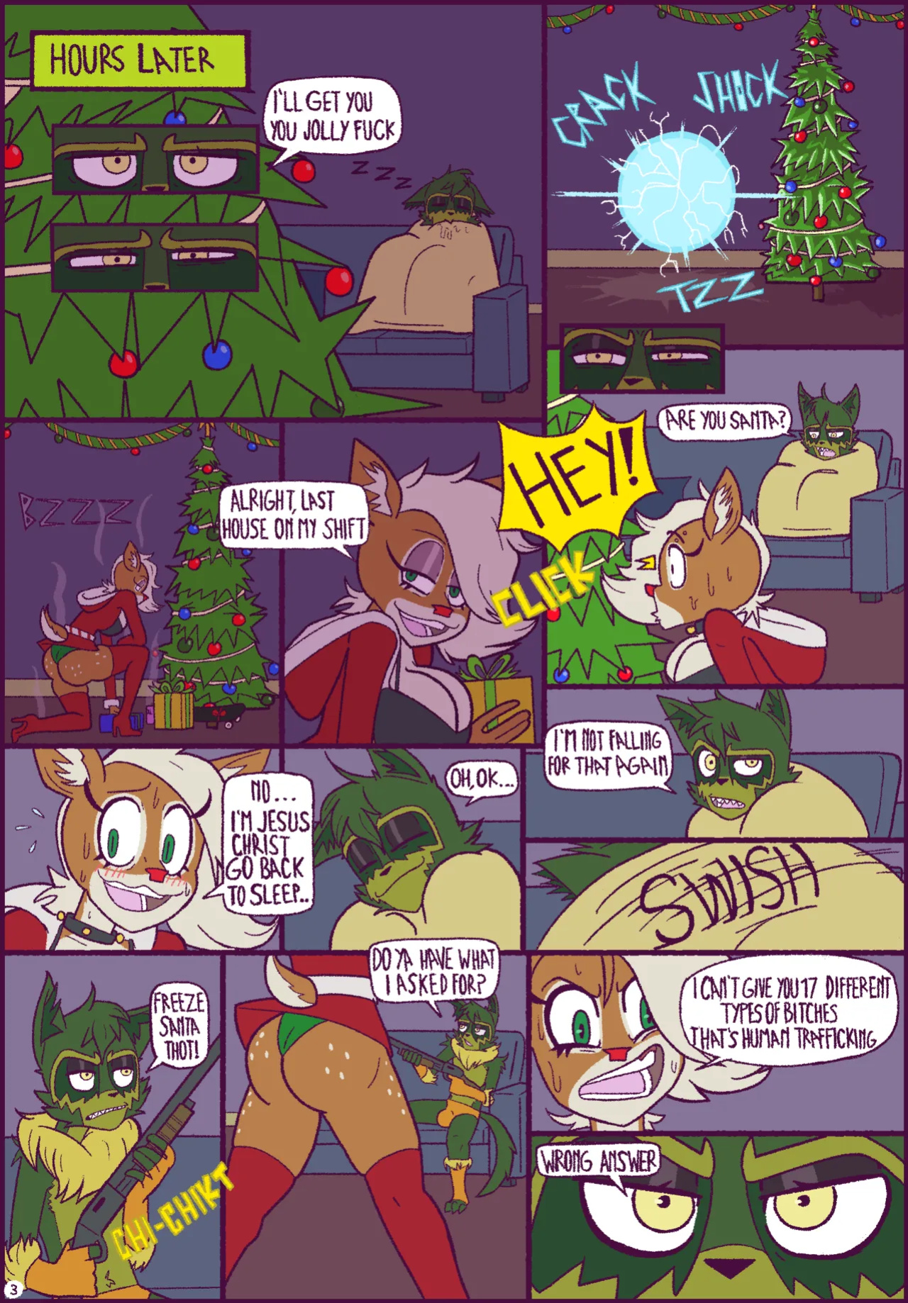 [HoneyMapache] How Fuccoon Fucked Lady Christmas