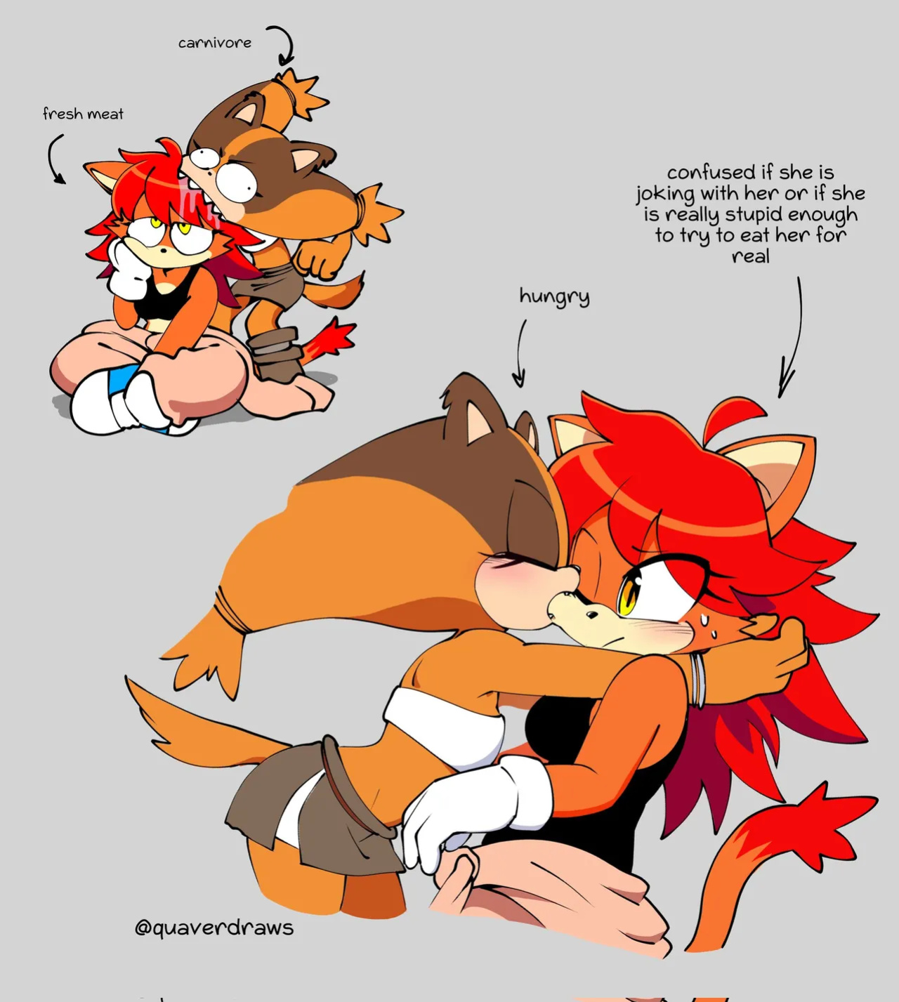 [QuaverDraws (QuaverNSFW)] Luana x Sticks