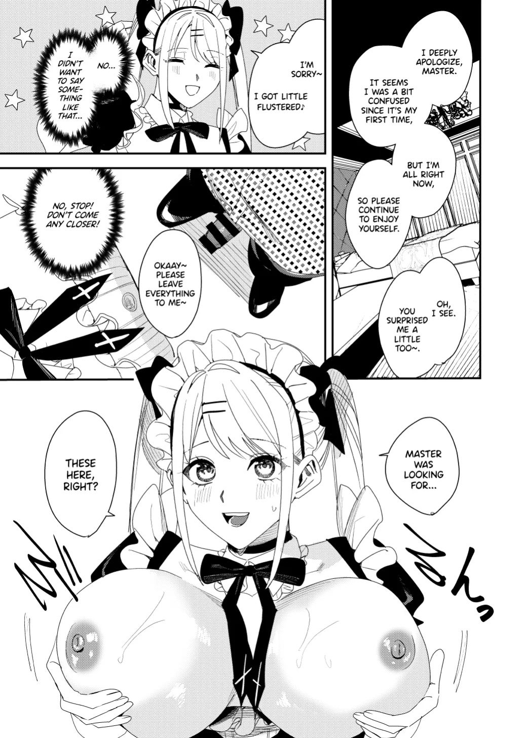 [Amuai Okashi Seisakusho (Betty)] Sekuhara Kyaku wa Maid ni shite Gohoushi Saseyo | Harasser Turned Maid Is Made to Service