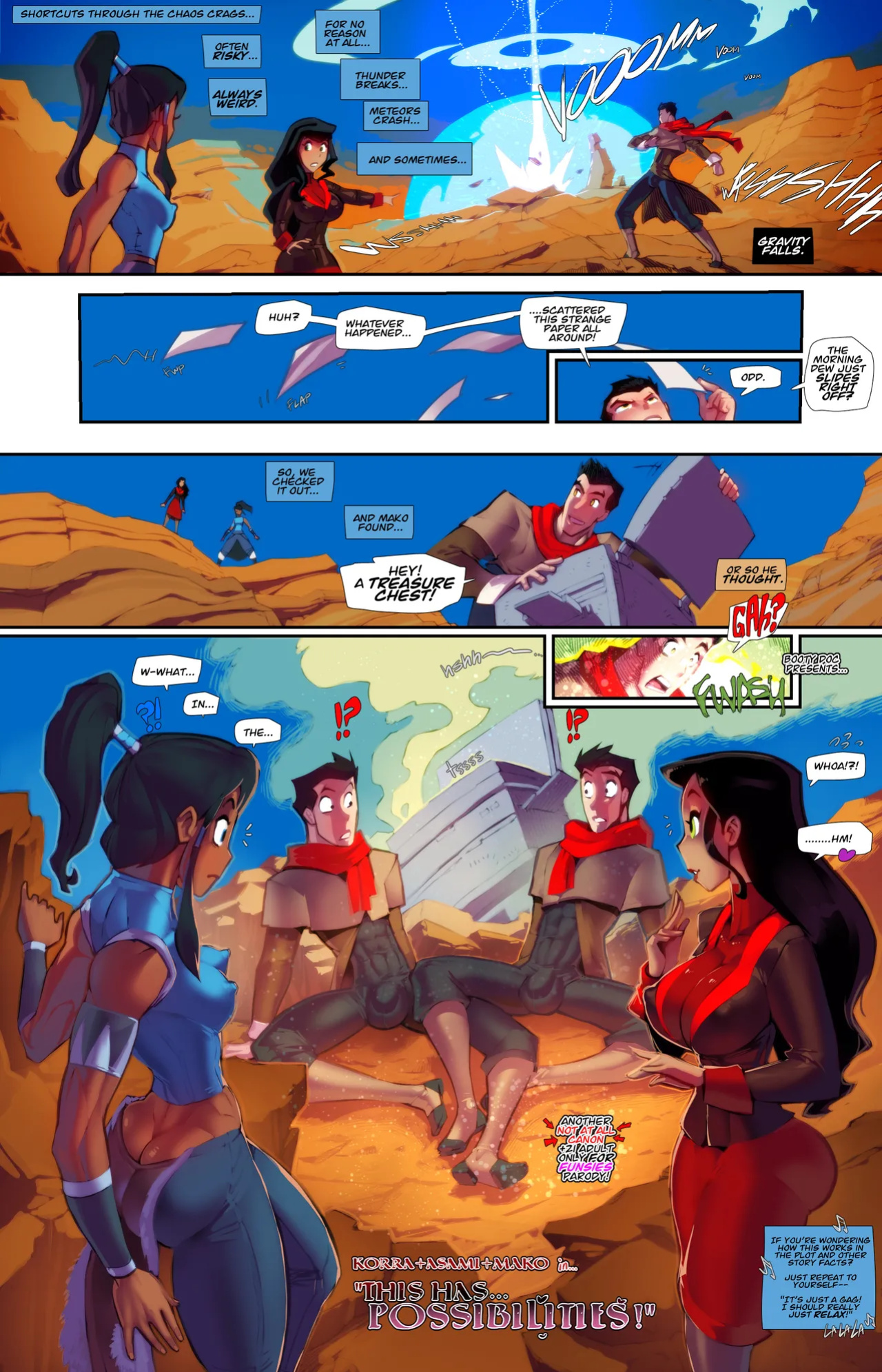 [Fred Perry] Korra+Asami+Mako in: This has... POSSIBILITIES! (The Legend of Korra) [HD]