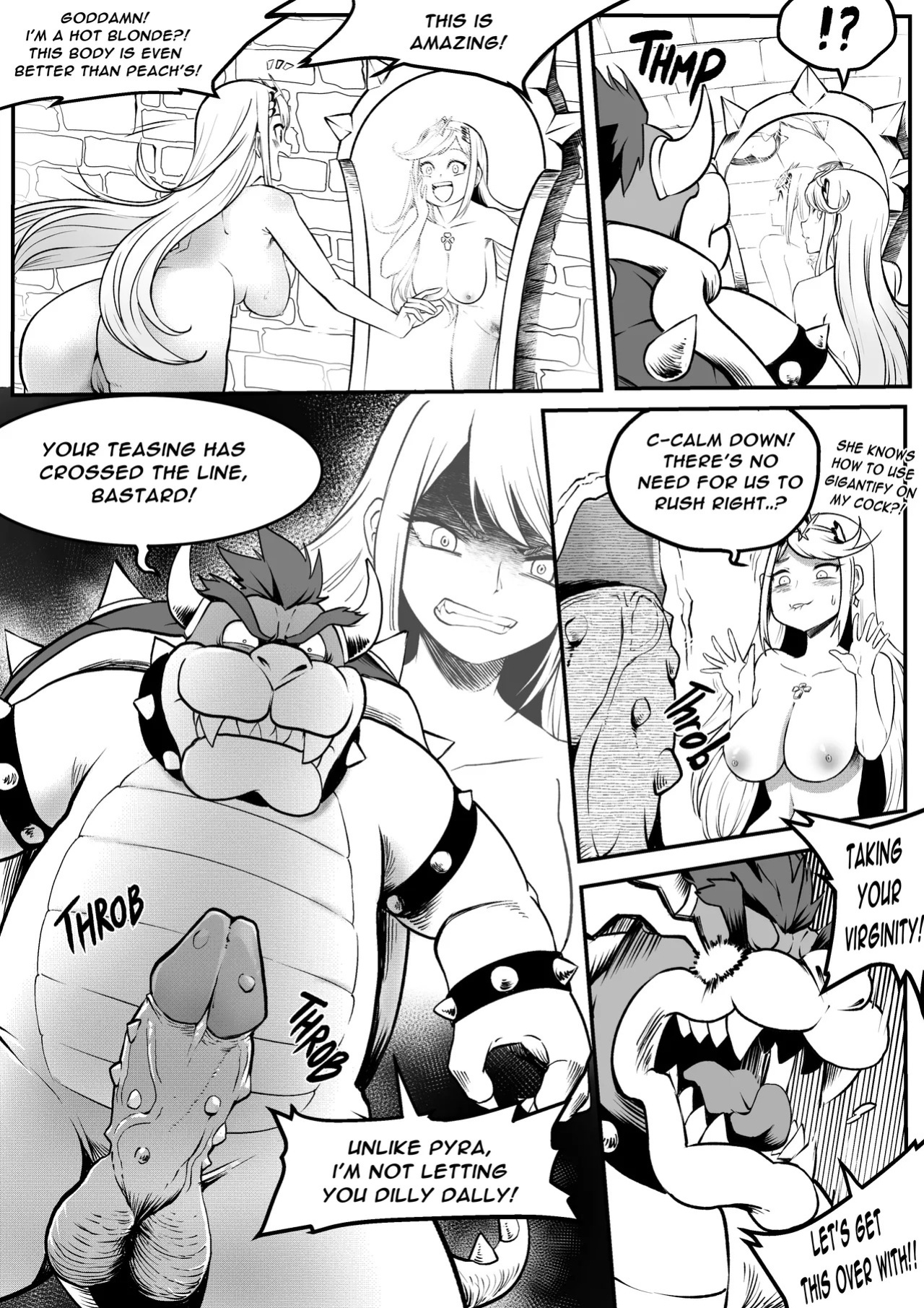 [MassivePinkZombie] sWitch Time! Part 1-4 (Super Smash Bros.) [English & Textless]