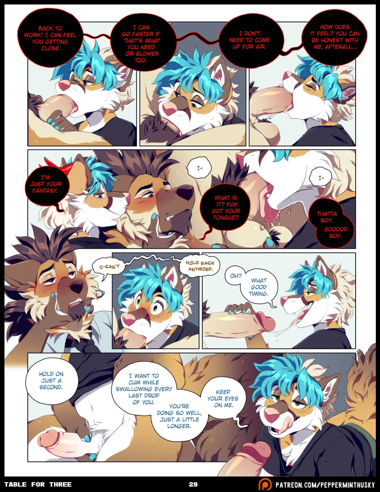 [PeppermintHusky (Roanoak/Ace)] Table for Three: Remix (Incomplete)