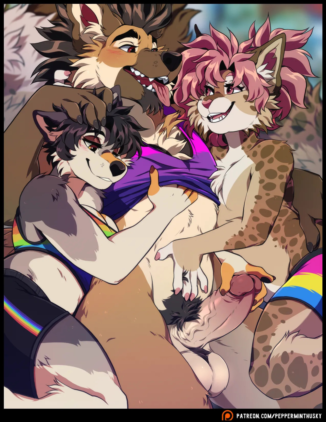 [PeppermintHusky (Roanoak/Ace)] Table for Three: Remix (Incomplete)