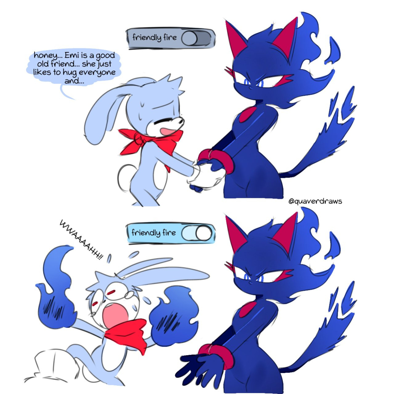 [Quaverdraws] Rush to the Dreamland (Prototype Sonic AU)