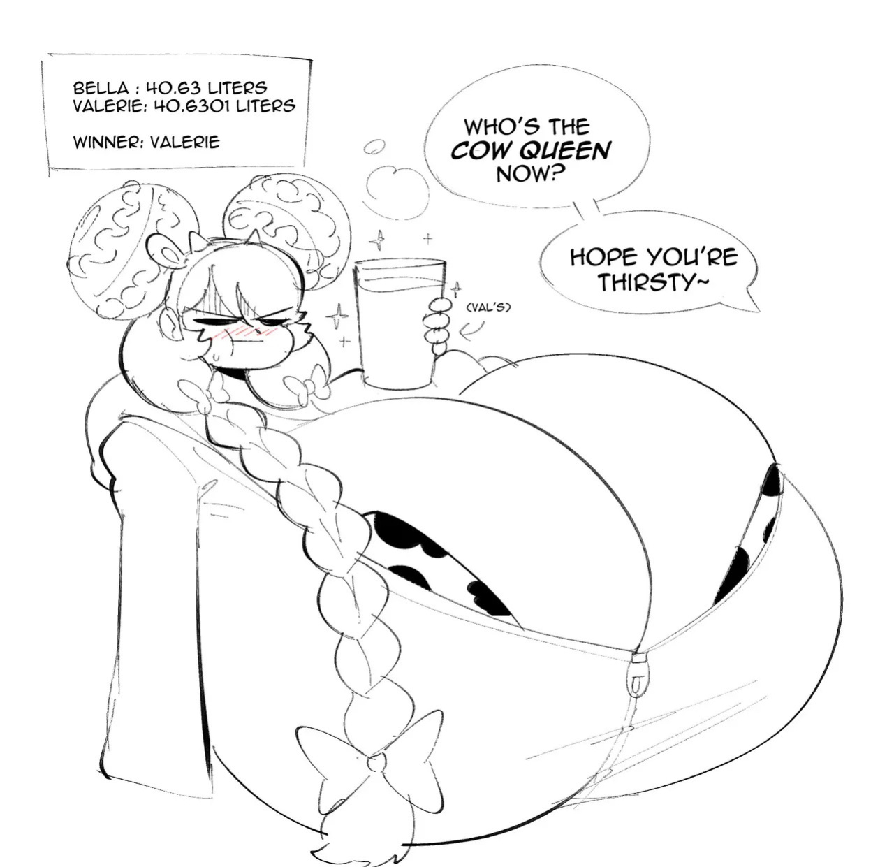 Val and belle by theycallhimcake