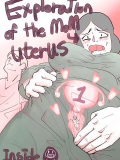 Exploration of the mother's uterus (1-7){by inside}