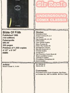 [Robert Crumb] Bible Of Filth