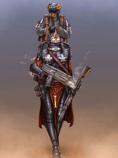 [UNOP k.] Krieg Kurt and Sororitas Clara (Warhammer 40K)