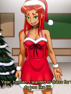 [Accel Art] Star Fire Chirstmas (Teen titans) (english + textless)