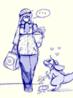 [Shyguy9] Human Sophie and Kobold Bee + Down the Rabbit Hole