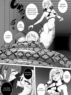 カイガ【kaiga】 - Lamia swallowed more than her limit and her stomach is about to burst (8p) ENG ver Preview