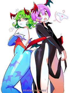 [Snegovski] Lilith or Tatsumaki? (Darkstalkers x One-Punch Man)