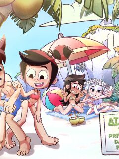 [JuvaKurosaki] Molly & Friends at the beach (The Ghost & Molly McGee)